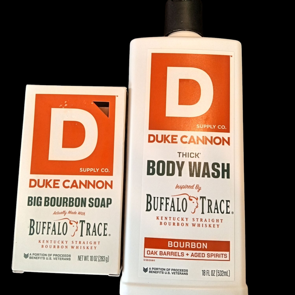 Duke Cannon Thick Body Wash and Big Bourbon Soap Set
